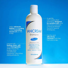 Vanicream Shampoo for Sensitive Skin - Unscented - 12 fl oz: Basic Cleansing, Oil Control, Hypoallergenic, Vegan