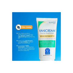 Vanicream Facial Moisturizer SPF 30 Zinc Oxide Mineral Sunscreen for Sensitive Skin - Unscented - 2.5oz