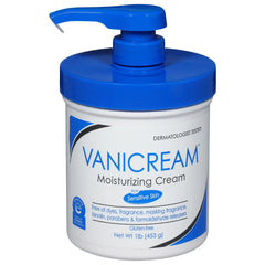 Vanicream Moisturizing Cream for Sensitive Skin with Pump - Unscented - 16oz: Hypoallergenic, Paraben-Free, Vegan